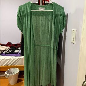 & Other Stories Green Wrap Dress